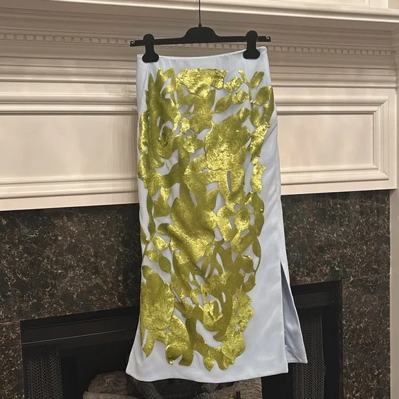 Zara Contrasting sequin high waist midi skirt ZW Collection Sz.XS